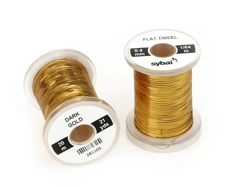 Sybai Flat Tinsel 0,4 mm Sybai Dark gold