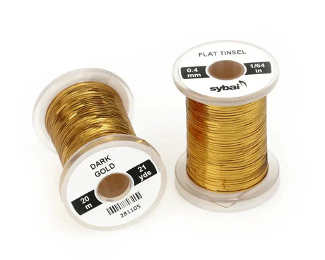 Sybai Flat Tinsel 0,4 mm Sybai Dark gold