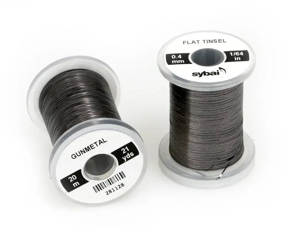 Sybai Flat Tinsel 0,4 mm Sybai Gunmetal