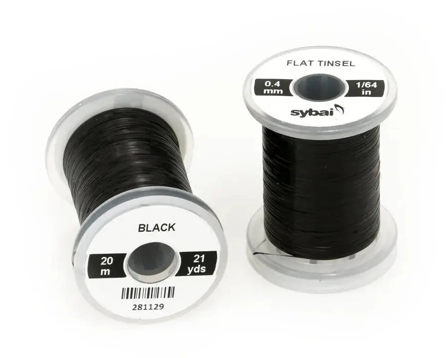 Sybai Flat Tinsel 0,4 mm Sybai Black