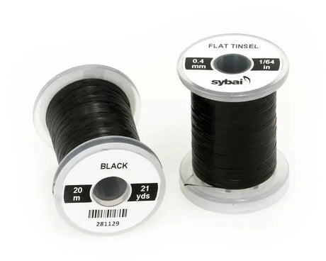 Sybai Flat Tinsel 0,4 mm Sybai Black