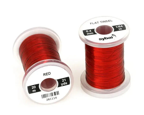 Sybai Flat Tinsel 0,4 mm Sybai Red