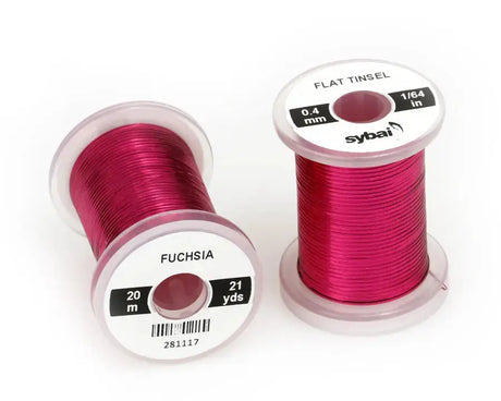 Sybai Flat Tinsel 0,4 mm Sybai Fuchsia