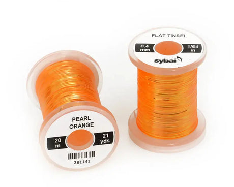 Sybai Flat Tinsel 0,4 mm Sybai Pearl orange