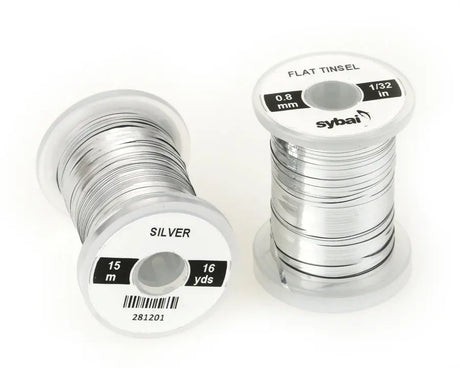 Sybai Flat Tinsel 0,8 mm Sybai Silver