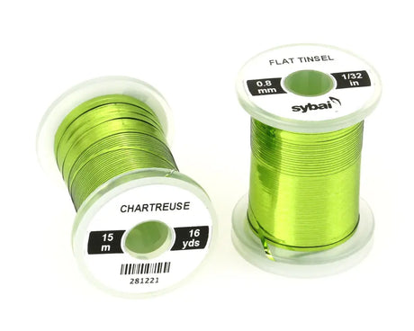 Sybai Flat Tinsel 0,8 mm Sybai Chartreuse