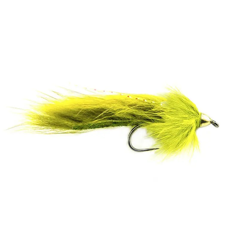 Tungsten Conehead Muskrat BL - Golden Olive #6 Go-Fish Default Title