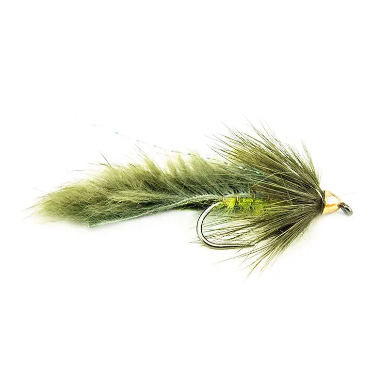 Tungsten Conehead Muskrat BL - Olive #6 Go-Fish