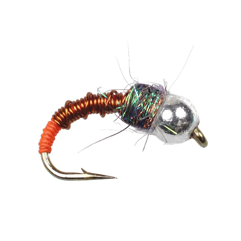 Tungsten Copper Wire Caddis Red Go-Fish