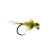 Tungsten Hares Jig BL golden olive Go-Fish