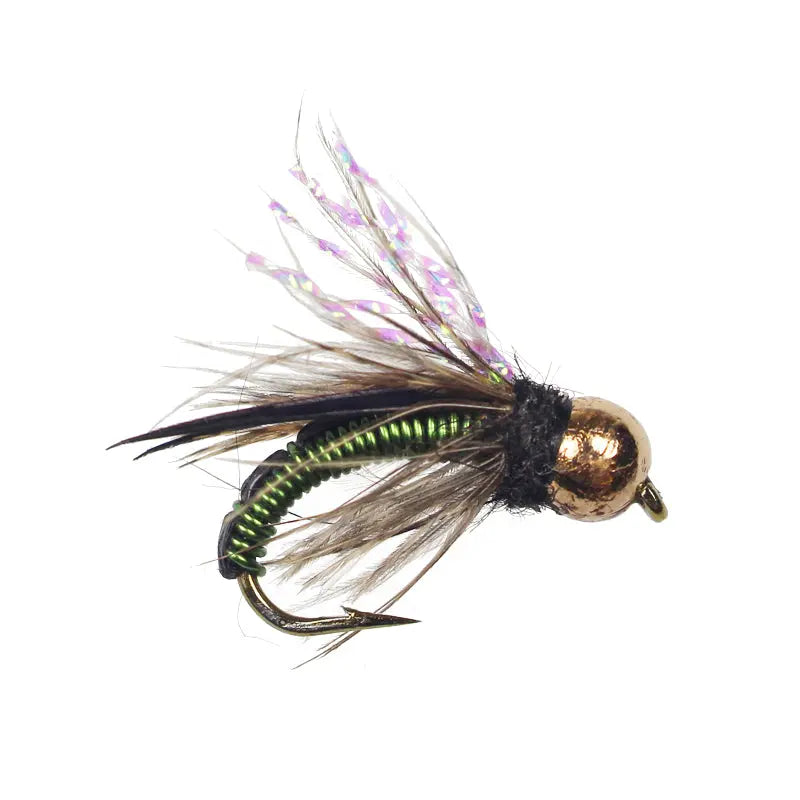 Tungsten Wired Caddis Olive Go-Fish