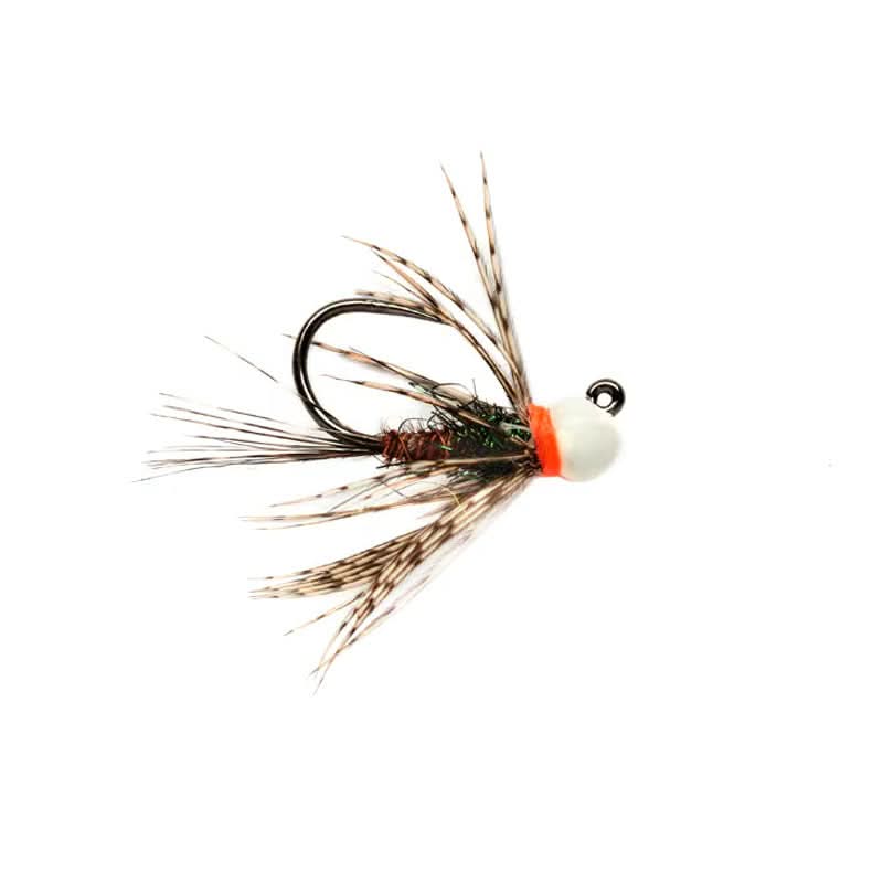 barb less fishing lure Hand-tied fly White Bead PT Jig Barbless – Go-Fish 13 Fishing Reel Bearing Warrior Dubbing and Euro Colour:Holo Black Fire 30 lb braid