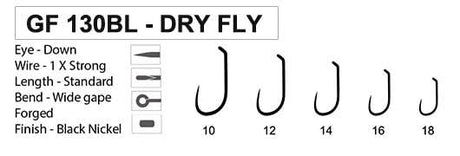 Amo da secca GF - 130BL Barbless - Go - Fish