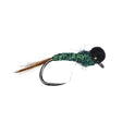 Barbless Tungsten Olive Caddis - Go - Fish