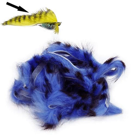 Barred Rabbit Zonker Strips - Go - Fish