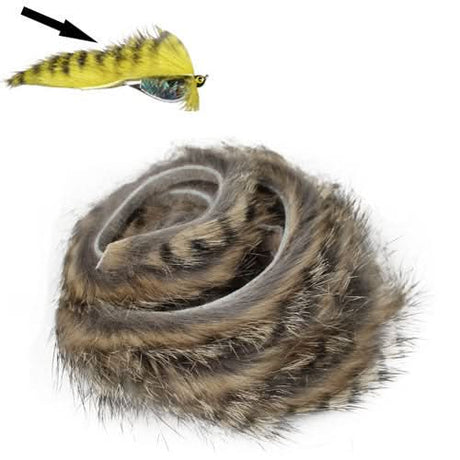 Barred Rabbit Zonker Strips - Go - Fish