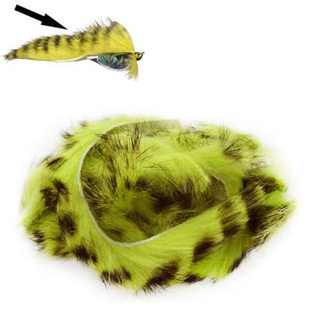 Barred Rabbit Zonker Strips - Go - Fish