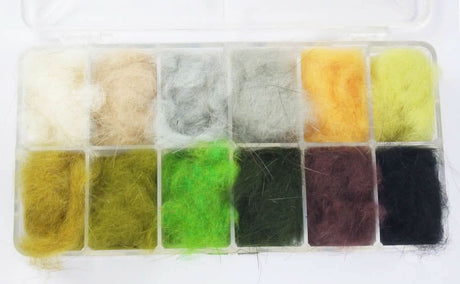 Beaver Natural Dubbing Dispenser 12 colori - Go - Fish