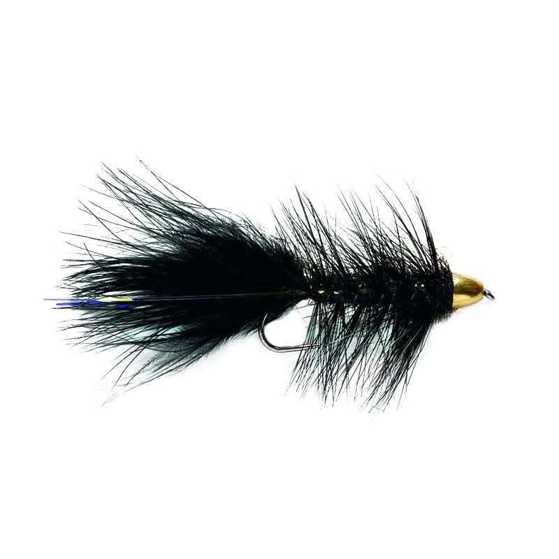 Black Woolly Bugger Barbless 8  - Go - Fish