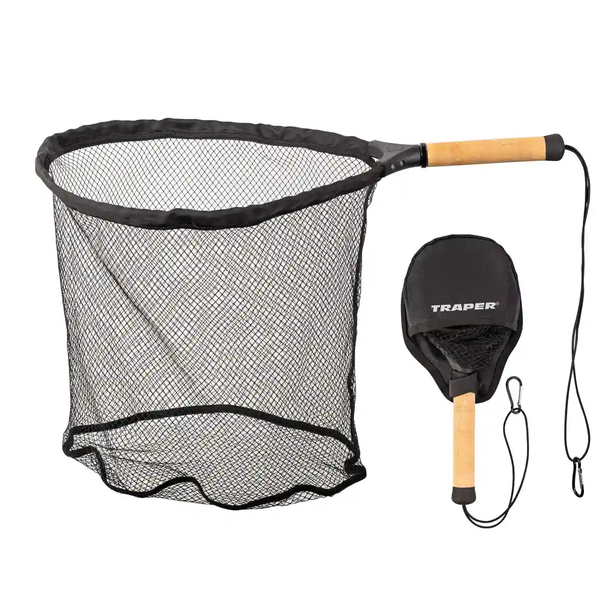 Fast Landing Net Traper guadino pieghevole con rete gommata  Go-Fish