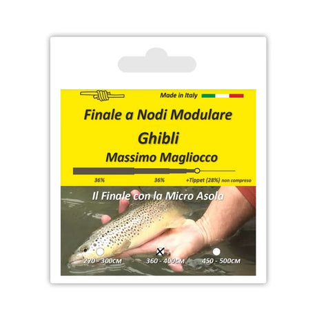 Finale a nodi modulare Ghibli con micro asola by Massimo Magliocco - Go - Fish