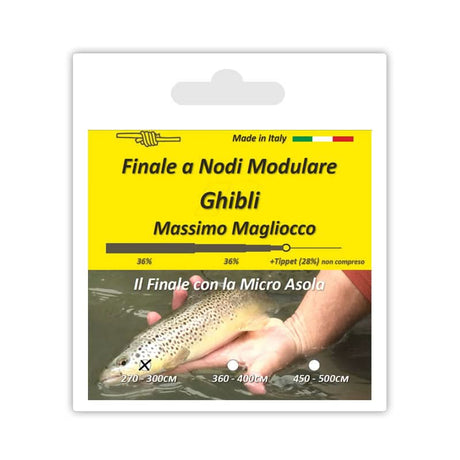 Finale a nodi modulare Ghibli con micro asola by Massimo Magliocco - Go - Fish