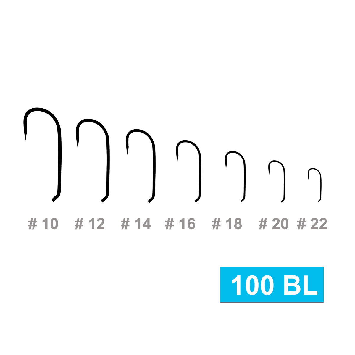 Ami Tiemco TMC 100BL senza ardiglione - 20 pz.