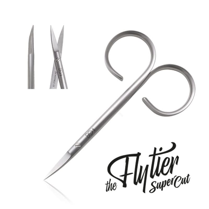 Forbice Renomed punta piegata "The Flytier" - Go - Fish
