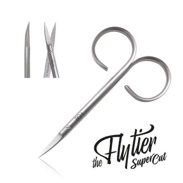 Forbice Renomed punta piegata "The Flytier" - Go - Fish