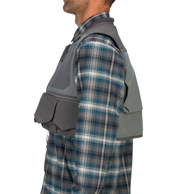 Simms Freestone Vest Pewter - High Quality Fly Vest – Go-Fish