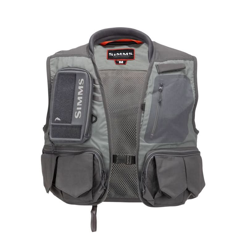 Simms Freestone Vest Pewter - High Quality Fly Vest – Go-Fish