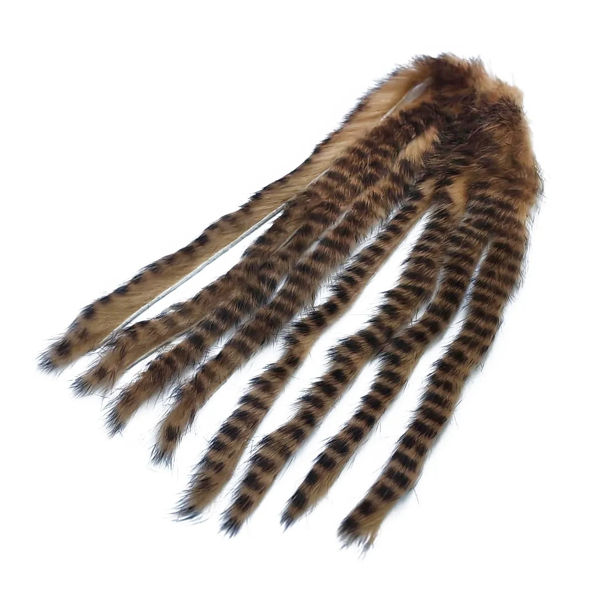 Rabbit Zonker Strips Standard 3mm ginger black barred