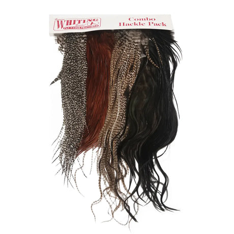 4 mezze selle di gallo Whiting Introducing Hackle Pack