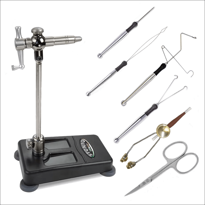 Kit costruzione mosche morsetto Stonfo Flylab Base & Utensili - Go - Fish