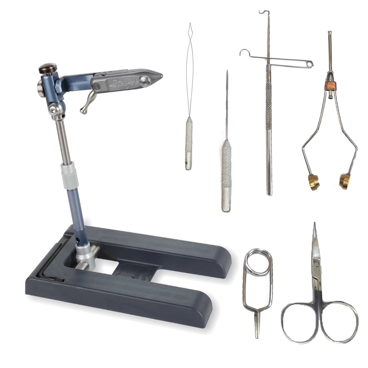 Étau De Pêche à La Mouche Stonfo Airone AS-699 – Pliable, Léger, Voyage, Made In Italy