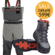Kit Wader Simms Freestone & Scarpone Simms Freestone suola gomma - Go - Fish