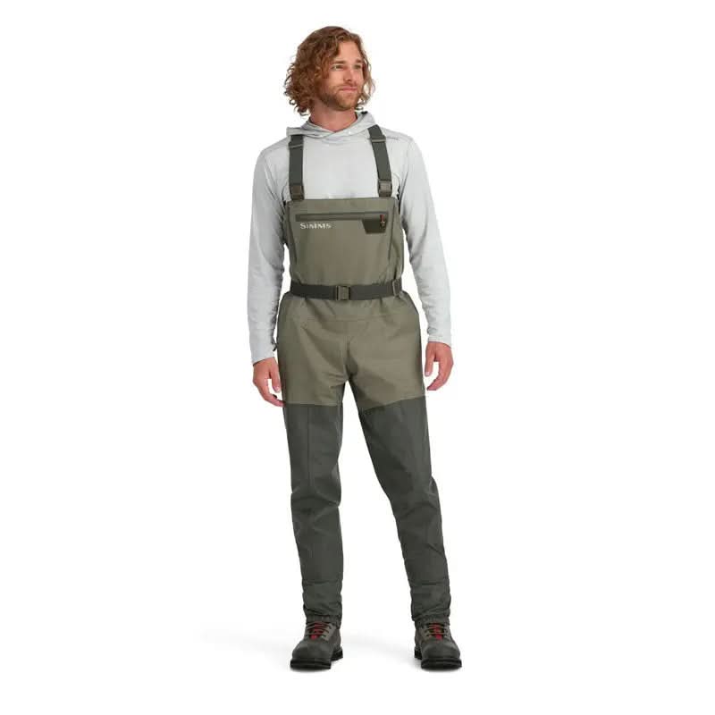 Kit Wader Simms Tributary & Scarpone Simms Tributary suola gomma - Go - Fish