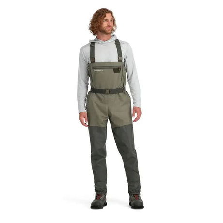 Kit Wader Simms Tributary & Scarpone Simms Tributary suola gomma - Go - Fish