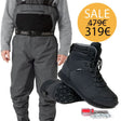 Kit Waders Guideline Kaitum & Scarpone Guideline Kaitum Suola gomma & chiodi - Go - Fish