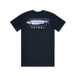 Maglia Primal Artist Tee Salmon Navy - Go - Fish