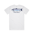 Maglia Primal Artist Tee Salmon White - Go - Fish