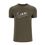 Maglia Simms Hook & Loop T-Shirt Military Heather - Go - Fish