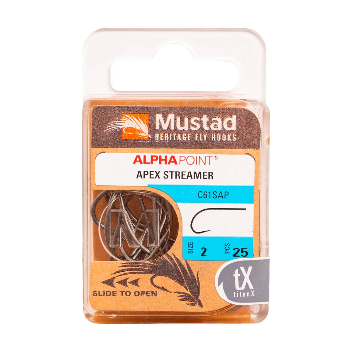 Mustad Heritage C61S Streamer Hook Matte Gunmetal – Produktansicht 3