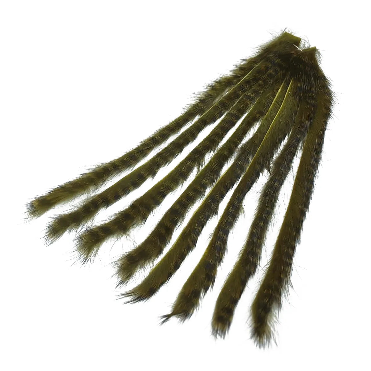 Rabbit Zonker Strips Standard 3mm olive grizzly black barred