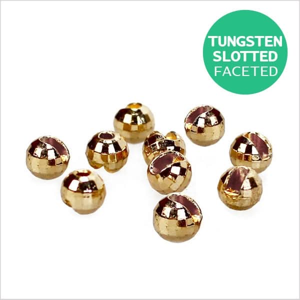 Palline in tungsteno con taglio sfaccettate oro - Go - Fish