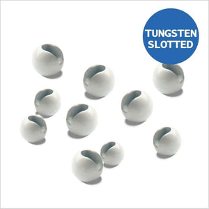 Palline in tungsteno slotted bianco
