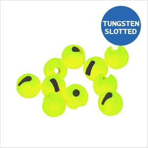 Palline in tungsteno slotted fluo chartreuse
