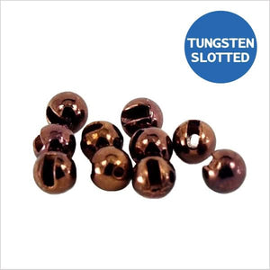 Palline in tungsteno slotted metallic brown