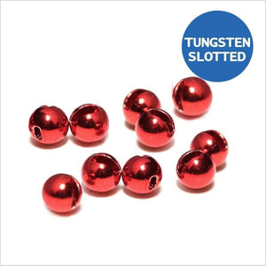 Palline in tungsteno slotted metallic red