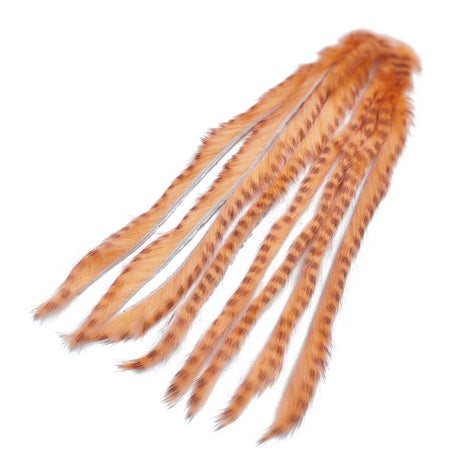 Rabbit Zonker Strips Standard 3mm peach brown barred